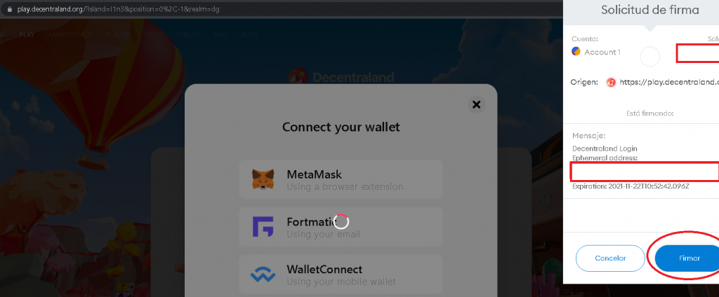 Metamask verficacion